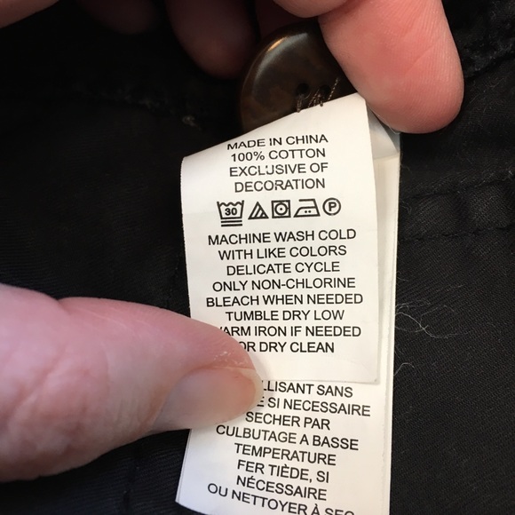 NWOT Kate Spade Floral Four Pocket Army Jacket In Black, XS - Picture 14 of 16